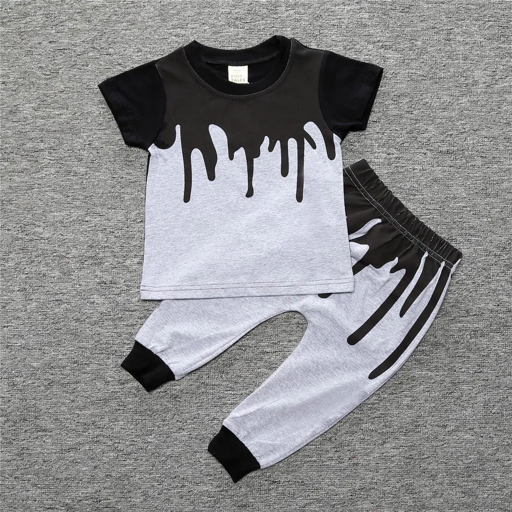 

Baby Boy Dress Clothes Trendy Cool Baby Outfits Clothing Set, Gray
