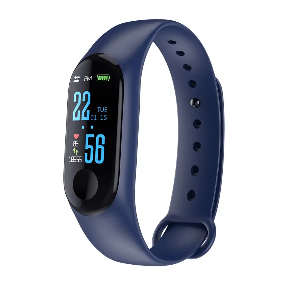 

Mi Smart Band 3 Bracelet Blood Pressure Heart Rate Monitor Message Reminder Sport Health M3 Smart Bracelet, Black;blue;red;gray