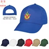 Hot Selling Cheap Promotional Plain Print Polyester 5 Panel Baseball Cap Blank Custom Embroidery Logo Structured Visor Hat