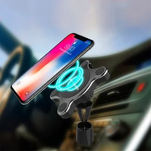 Electric USB wireless car charger mount,best magnetic phone fast wireless car charger