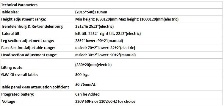Warehouse comprehensive surgical electric hydraulic operating table for hospital or personal clinic
