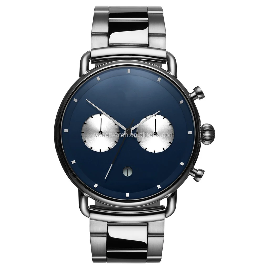 New collection male chronograph luxury men watch custom man quartz watch