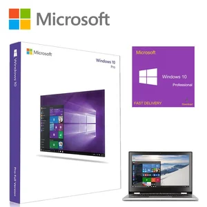 Microsoft Windows 10 professional software 32 bits/64bit with DVD OEM package win 10 pro oem license