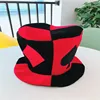 Black and Red Party Top Hat Magic Performing Cap Poker Ace Hat