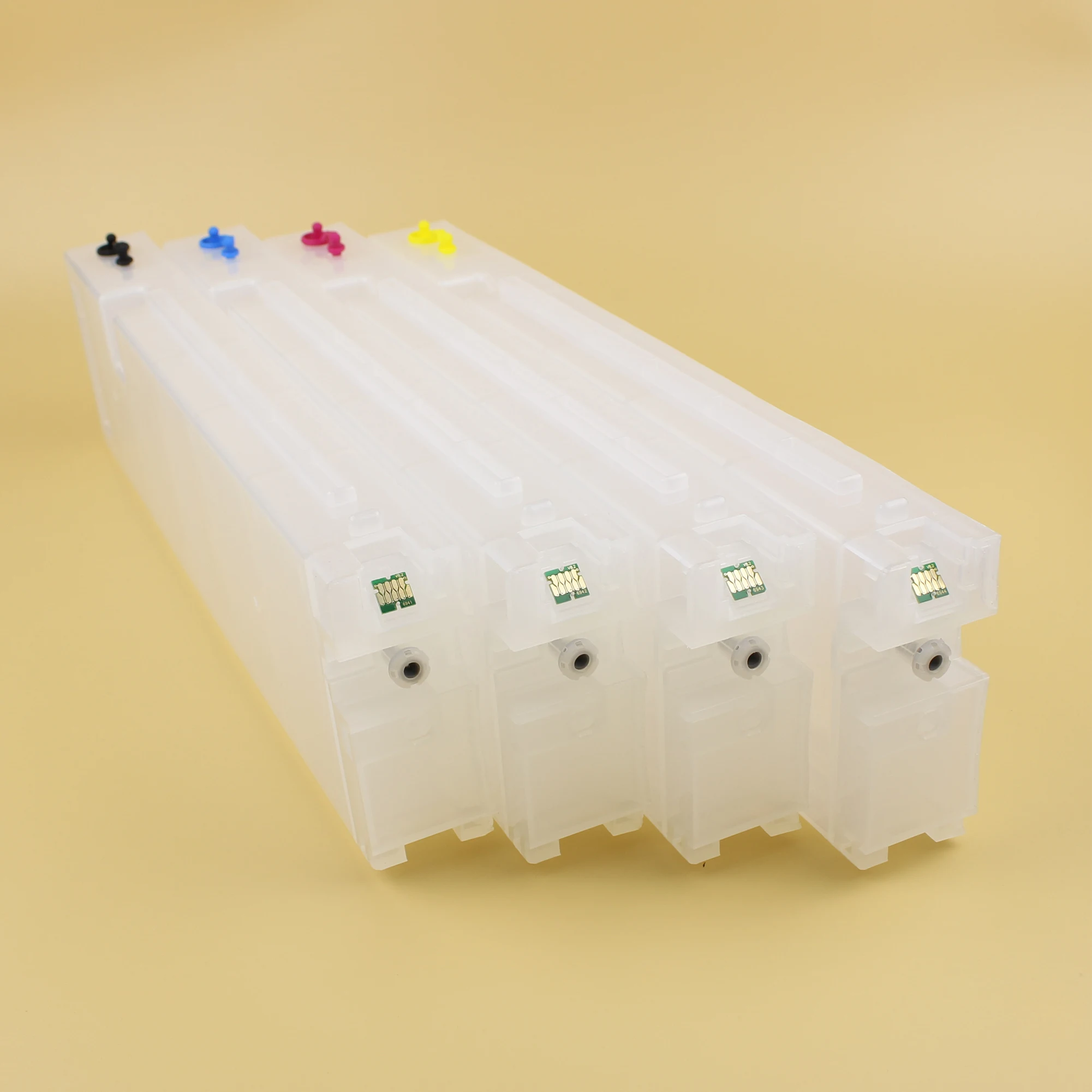 

Best price ! 900ml empty refillable ink cartridge with chip for Epson S30670 printer, Bk c m y