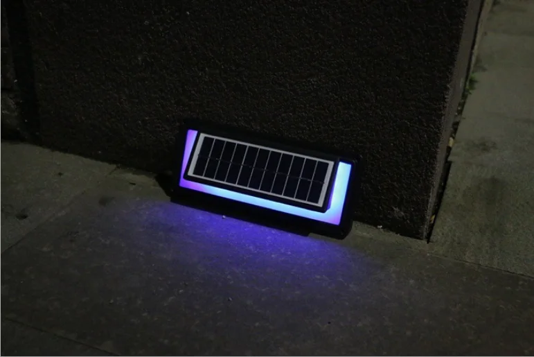 High Lumen Solar Power Aluminum 20W Outdoor Recessed Wall Foot Step Light Solar LED Stair Light