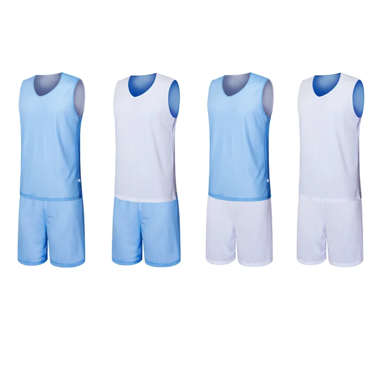 

Custom Sportswear Double Mesh Reversible Youth Basketball Jersey for School Basketball Uniform, Colors