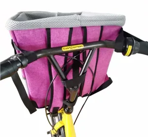 Image of 2019 Amazon Hot Pet Products 3 In 1 Front Bicycles Basket Dog Bike Pet Bag Carrier for Bicycle