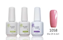 3 packs iLuve Professional Sweet Girls Pink Nail Gel Polish UV LED Lamps Gel 15ml Base