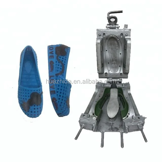 
PVC PCU Air Blowing Injection Plastic Single color Shoe Sole Shoe Last Mold 