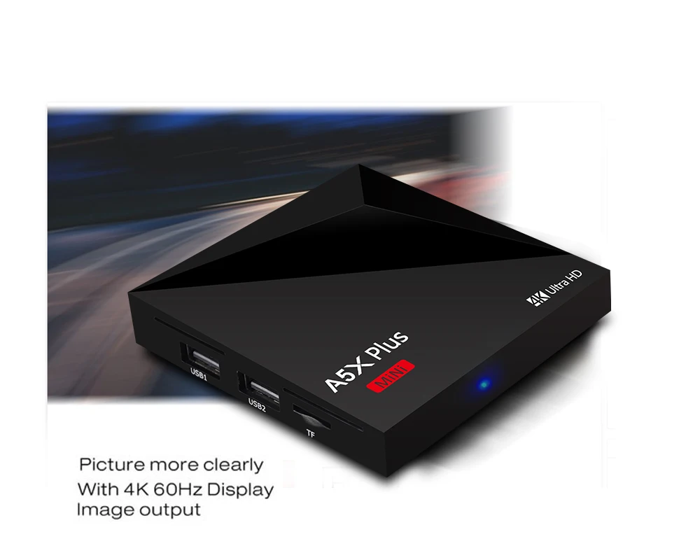 2.4g wifi full hd video download rk3328 a5x plus 1gb ram 8gb rom 2017 custom ott cheapest android tv box