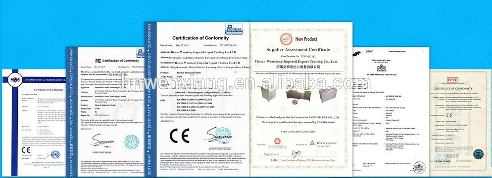 Certifications of foo truck