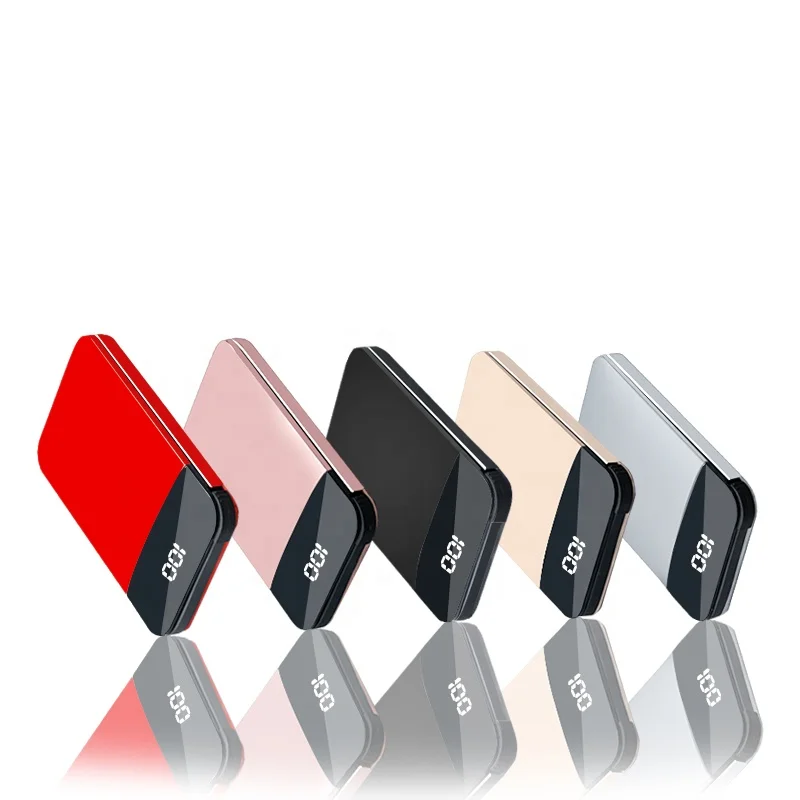 

Customized Cute Thin Mini Powerbank 8000 mah With Cable Custom Logo Set Slim Cell Phone Power Banks