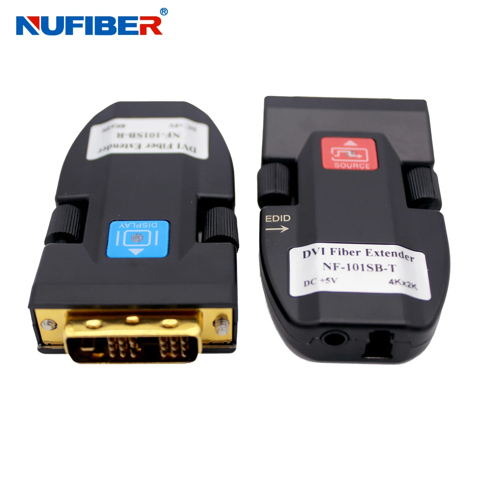 Single Core Av To Dvi Fiber Optical Media Converter Transmit Dvi Signal