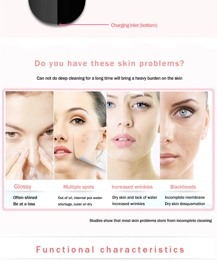 wholesale alibaba Face Collagen Acne Clearing ultrasonic Shovel skin cleaner Clean the Skin Remove scrubber Beauty Equip