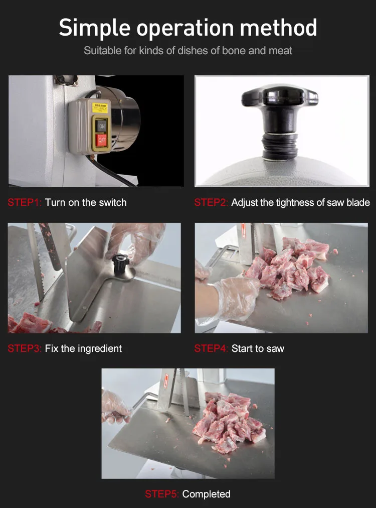 Mini Electric Knife For Bone Cutting And Band Saw Frozen Fish Cutting