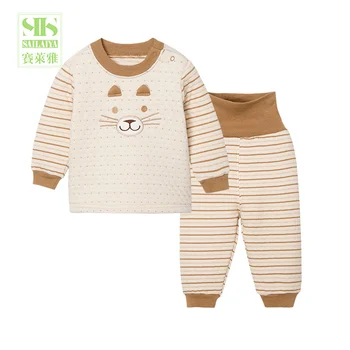 3 Months To 3 Years Old Unisex Winter Babies Wear 2pieces Baby Cotton