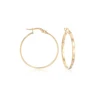 Wholesale Customized Sample Gold Polished Snap-bar Hoop Earrings For Men Women