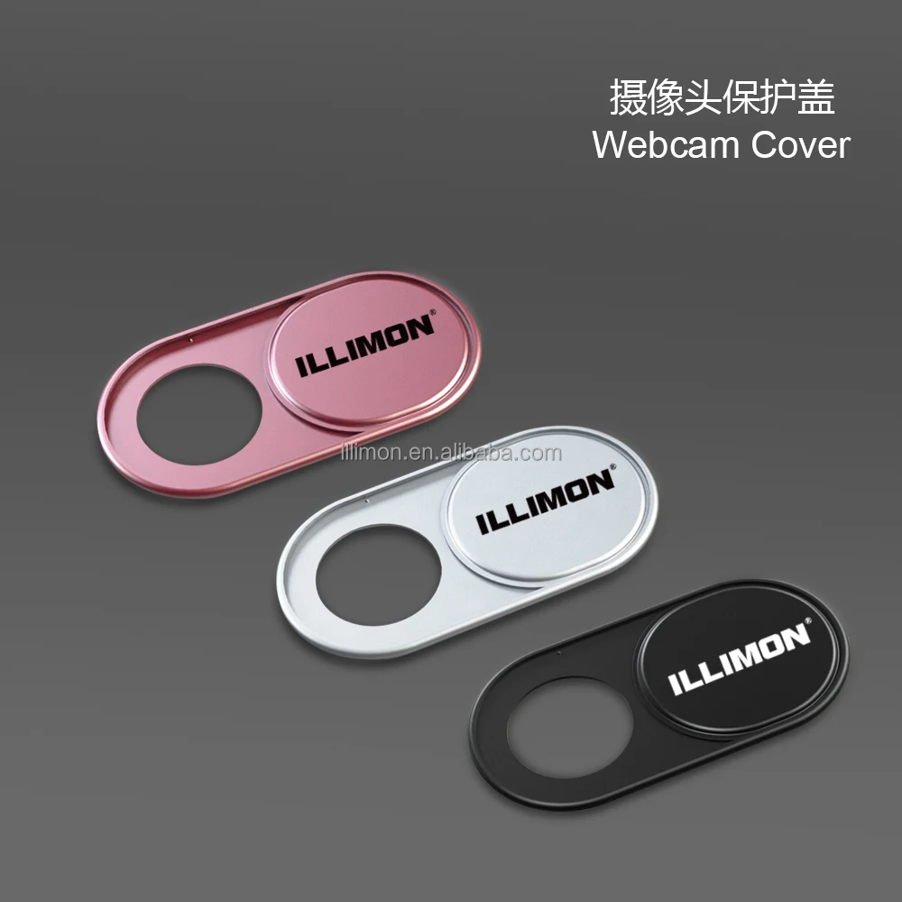 

Super thin Metal Aluminum laptop desktop mobile phone webcam cover for laptops desktops smartphones pads, Black;silver;pink