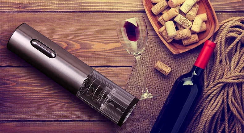 Rechargeable electric stainless steel material wine bottle opener