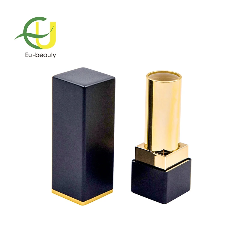 
High-grade black magnet metal lipstick tubea or lip balm container 