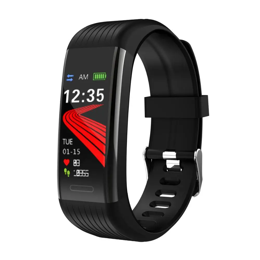 

2019 smart fitness sport watch bracelet R1 reloj inteligente color screen heart rate blood pressure remote camera smart band