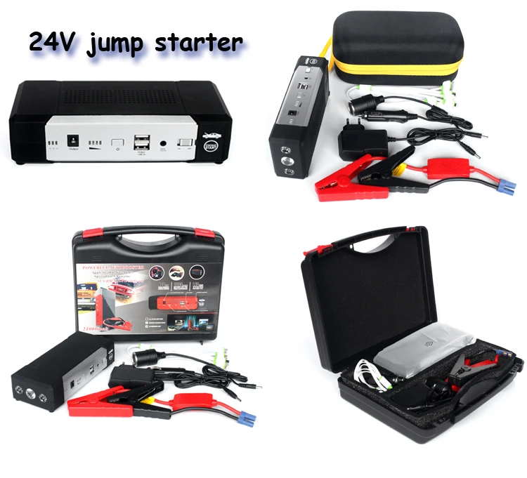 Multifunction Portable Car Emergency Tool 12/24v 24000mah Peak 2000a Lithium Jump Starter Buy