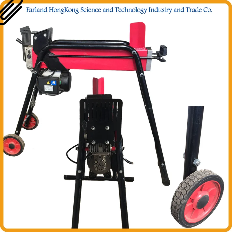 China Manufacture Top 230v 50hz 7 Ton Red Electric Used Log Splitter