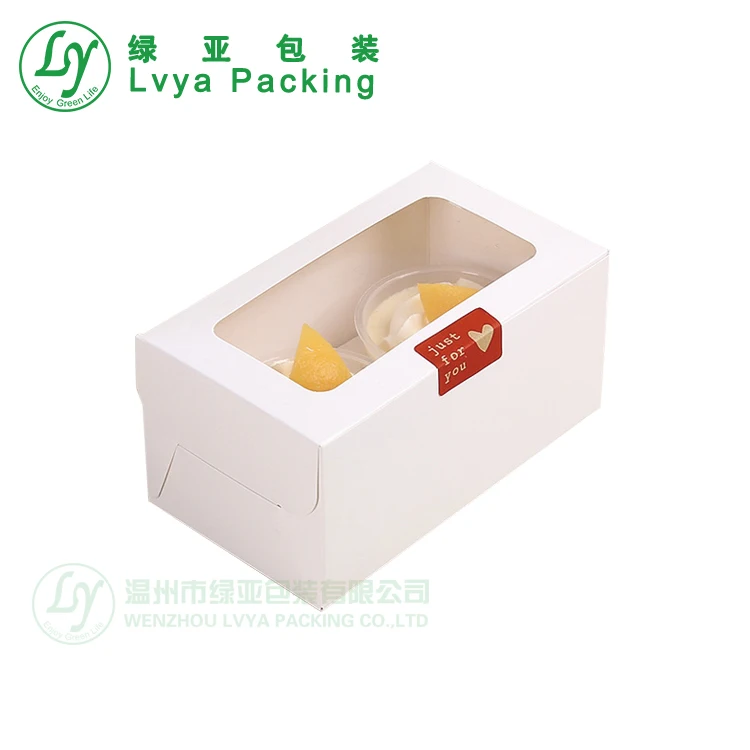 Customized Recyclable Cardboard Paper Lunch Pastry Packaging Used