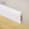 INTCO Easy Install Decorative Waterproof White Plastic Baseboard Skirting Board Cornice moulding