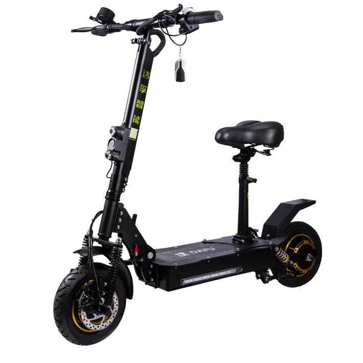 

Cheap New HS Code 8711600010 Electric Motorbike Ebike E Scooter 48V 1600W Long Range with Seat, Black