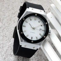 

Design your own watch business men watch private label mens watches silicone mechanical watch skeleton