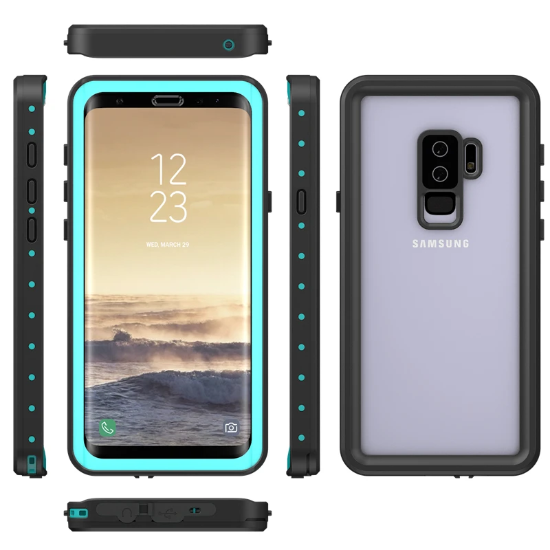 

In Stock Shockproof Mobile Cell Waterproof Phone Case For Iphone X 8 7 Samsung Galaxy S8 S9 Plus, Optional colors