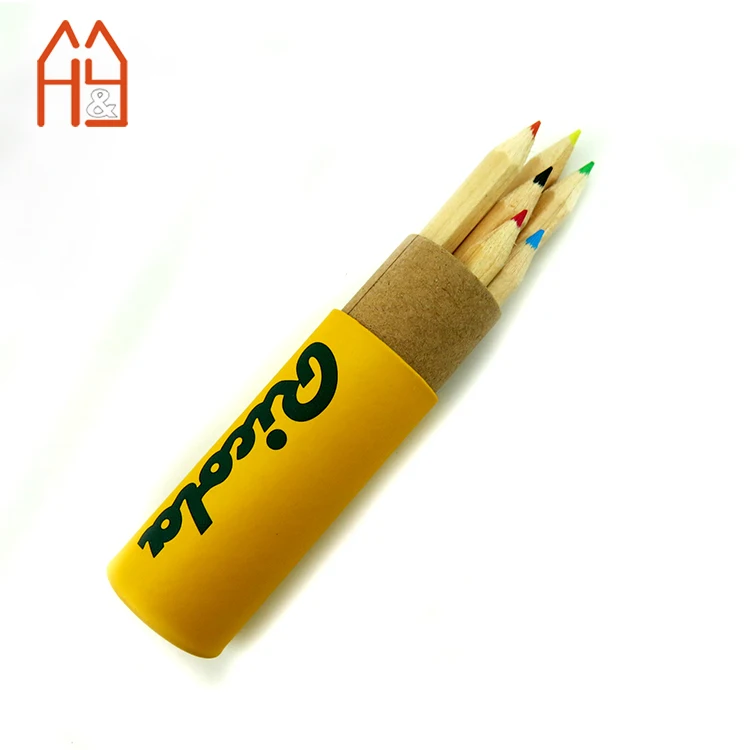 6 Different Colores Pencil Set With Sharpener Painting Pencils For Kids
