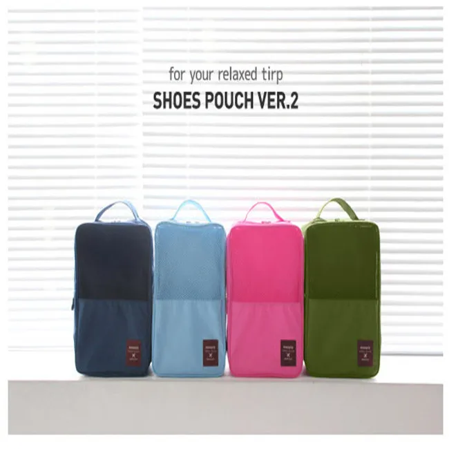 Oempromo 210D polyester Travel bag 3 Tier Shoes bag for shoes