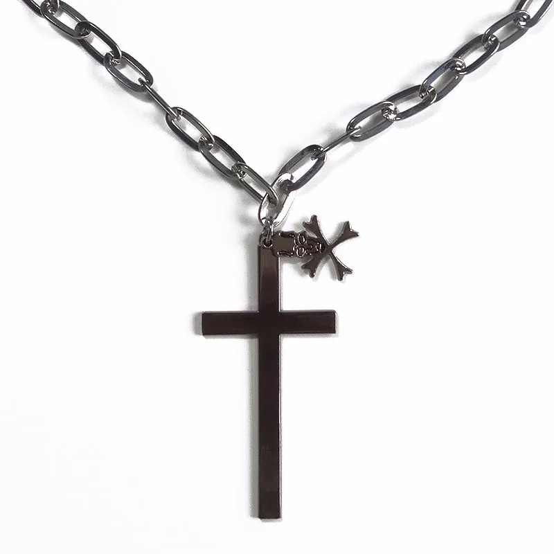 

christian souvenir chain necklace with stainless steel cross pendant
