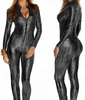 wholesale snakeskin jumpsuit Hot girl snake-skin leather patent leather cat girl nightclub DS apparel