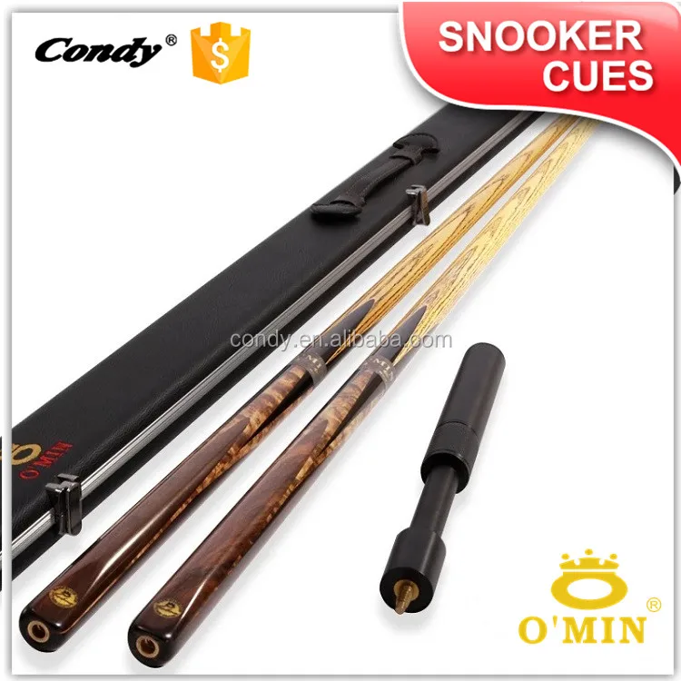 

O'MIN custom made 3/4 jointed classice design billiard cue maple snooker cues
