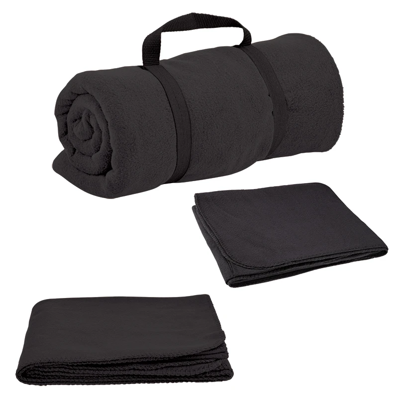 Wholesale Easy To Carry Portable Roll Up Polar Fleece Travel Throw ...