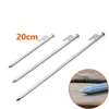 White iron camping 20 cm peg, forging in high strength and over striking stake for desert, snow field and beach