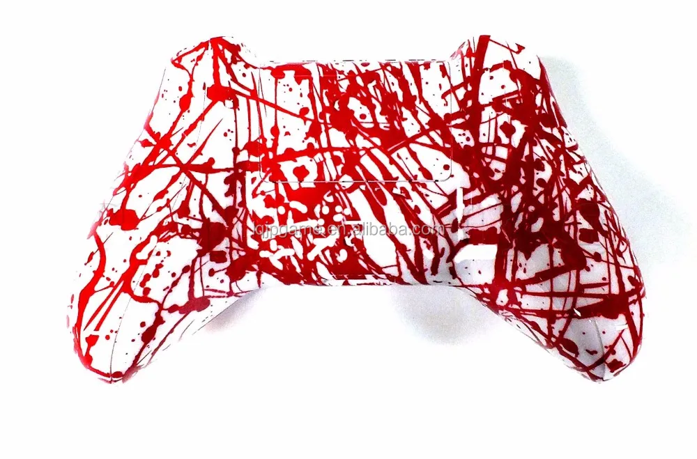 Blood Splatter Shell for Xbox One Replacement Hydro Dipped Blood Splatter Controller Shell Mod Kit Button