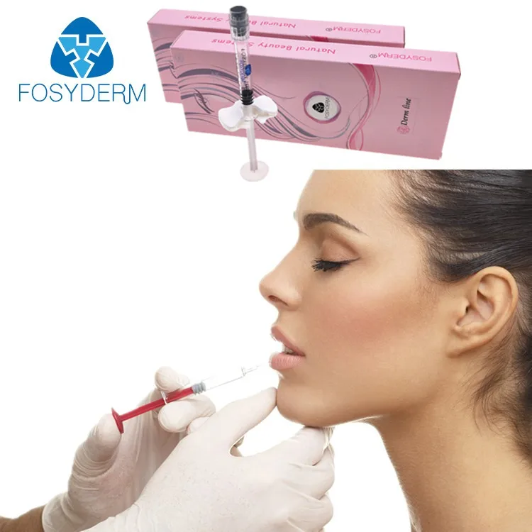 

Fosyderm New Beauty Products Dermal Filler Injections Hyaluronic Acid Lip Dermal 2ml, Transparent