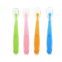 

BPA Free Color Changing Babyske Silicone Baby Spoon for Infant Baby Training Baby Feeding Spoon