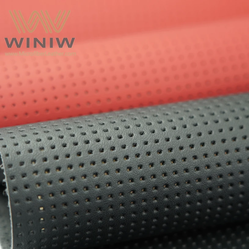 Classical Luxury Perforated PU Nappa Pattern Eco Leather For Automotive Leather Material
