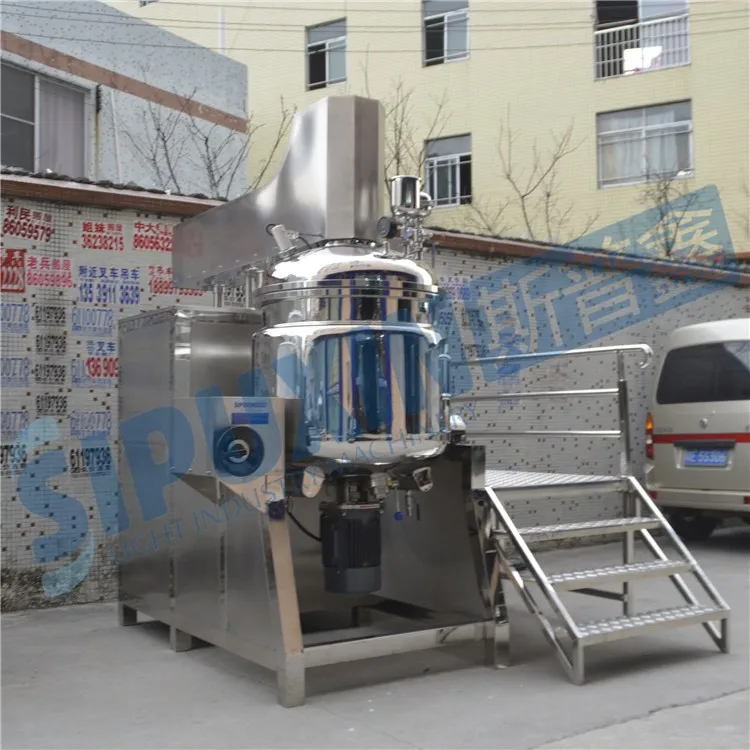 Thailad 300L bottom vacuum homogenizing emulsifying main pot (34)