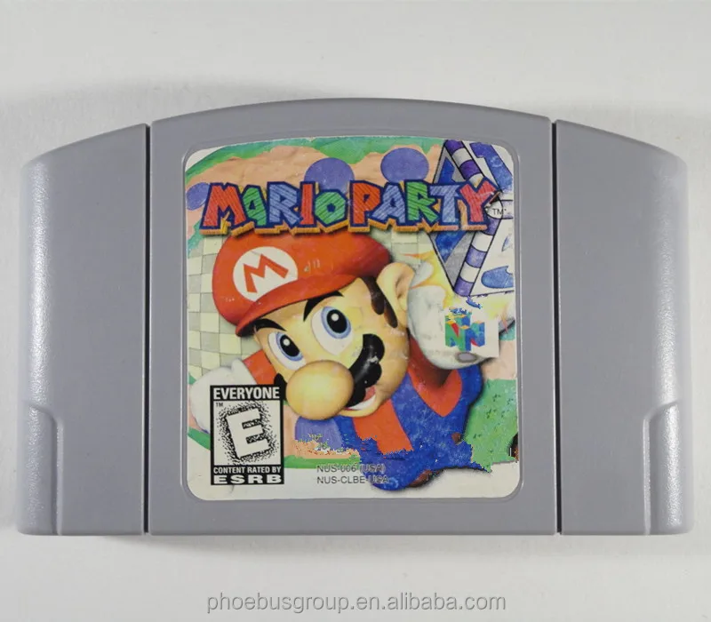 

Free replacement and free DHL shipping n64 game cartridge mario party 2