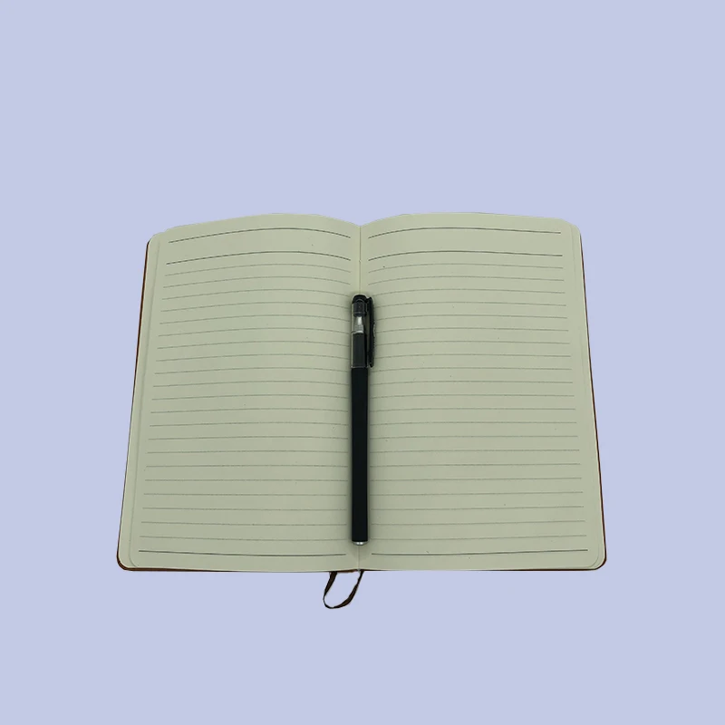 
Stamp Handmade Pu Calender Vintage A5 Display Guest Executive Leather Cover NoteBook 