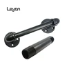 black steel pipe fittings wrought iron railing parts for pipe shelving unit