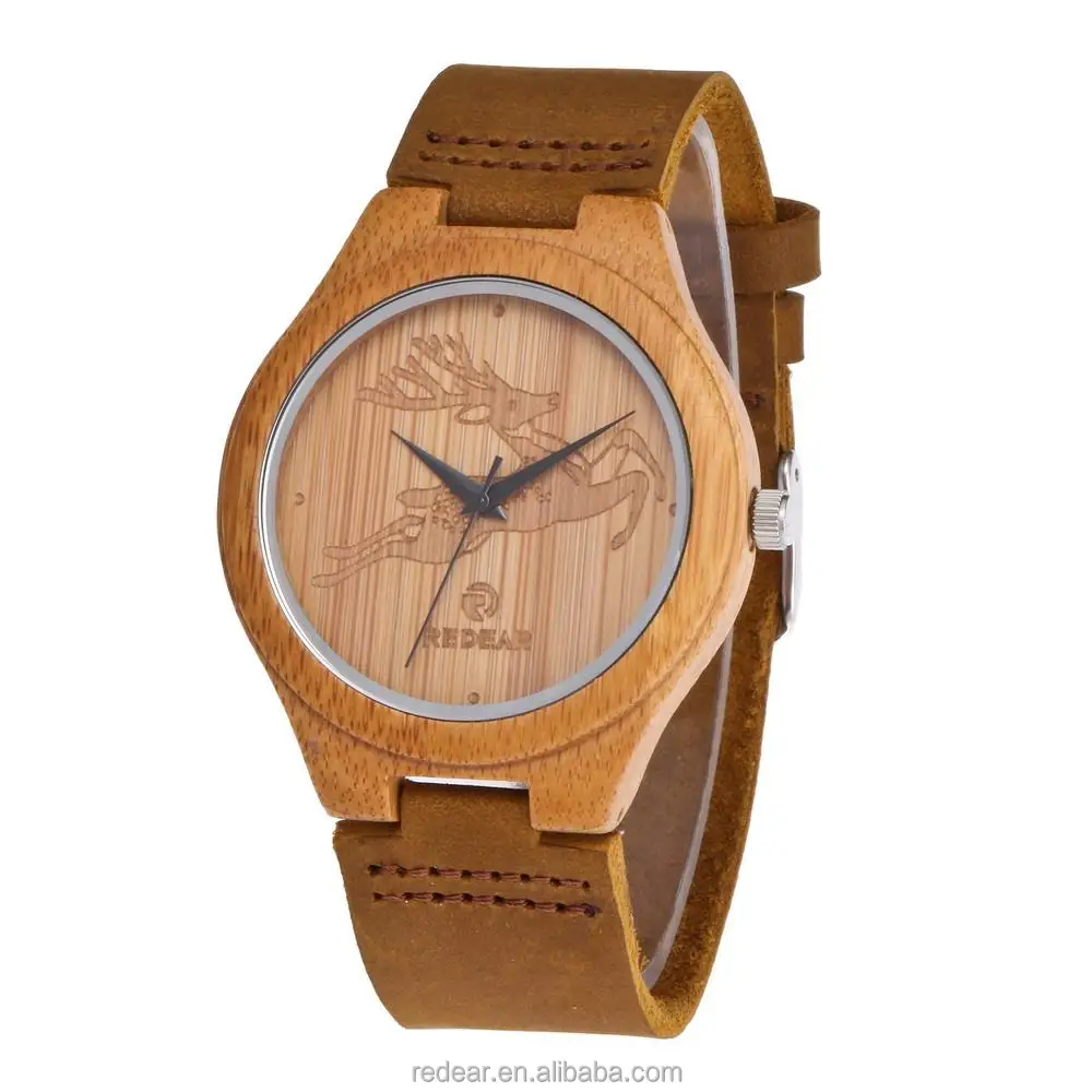 

2017 fashion handmade custom logo wrist wooden watches mens women, Brown
