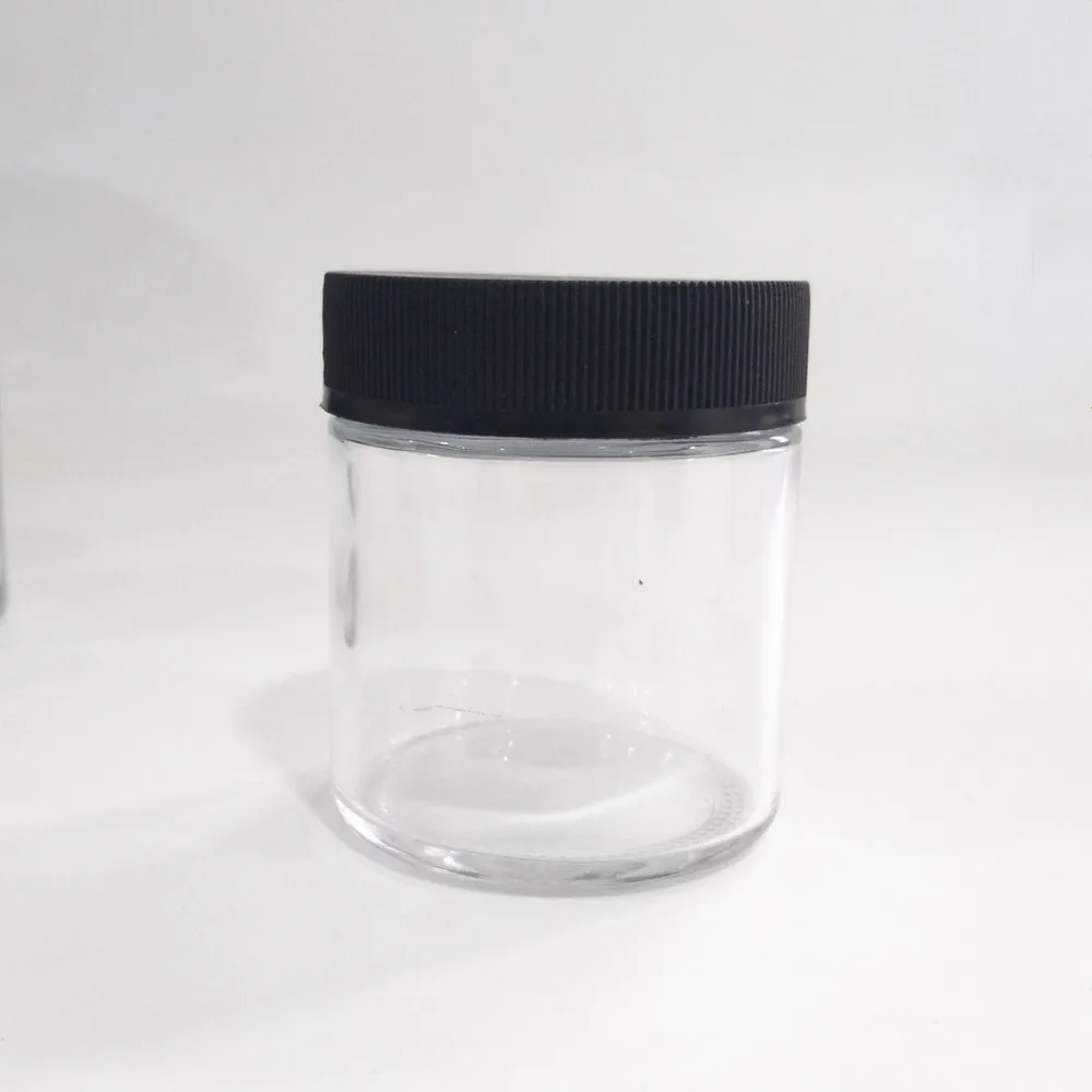 Difference Size Child Proof Glass Jar 2oz,3oz,4oz Bamboo Jars With